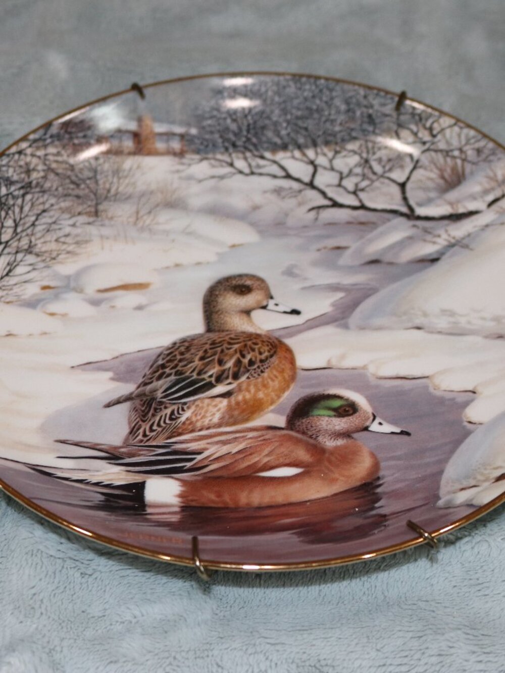 The Bradford Exchange 1988 "The American Widgeon" vintage collector's plate.